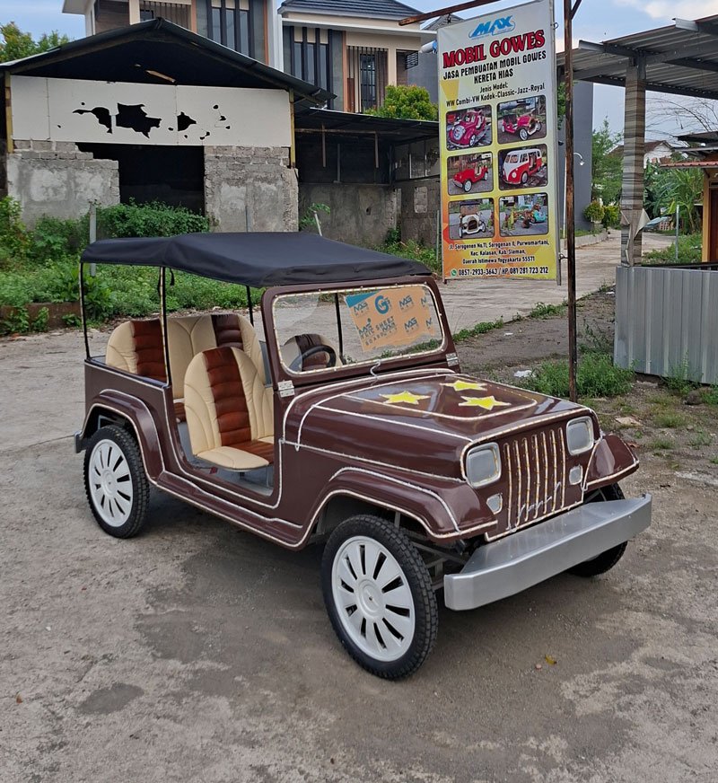 Jual Mobil Gowes Mesin Motor dan Listrik Model Jeep Jogja