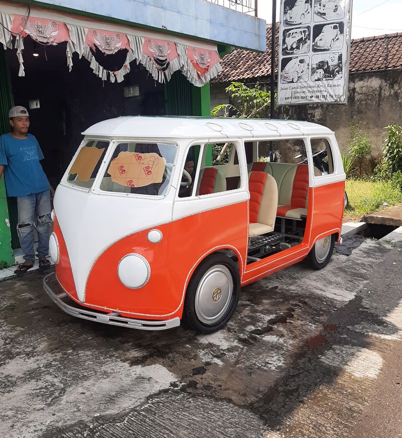 Jual Mobil Gowes Mesin Motor dan Listrik Model Mobil VW Combi Jogja